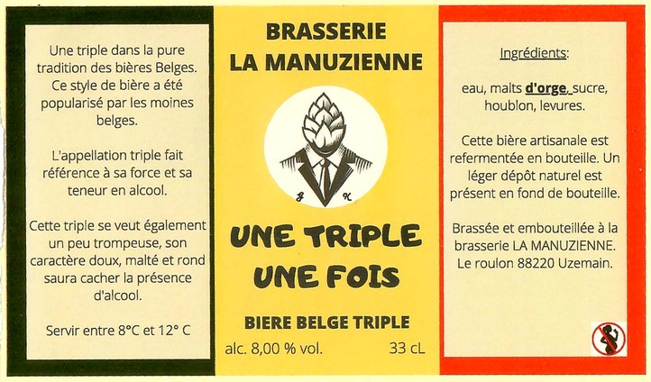 Etiquette BRASSERIE LA MANUZIENNE 03