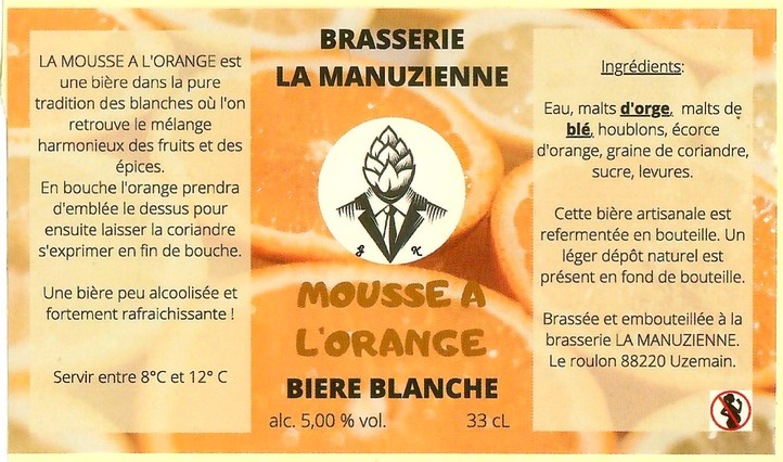 Etiquette BRASSERIE LA MANUZIENNE 07
