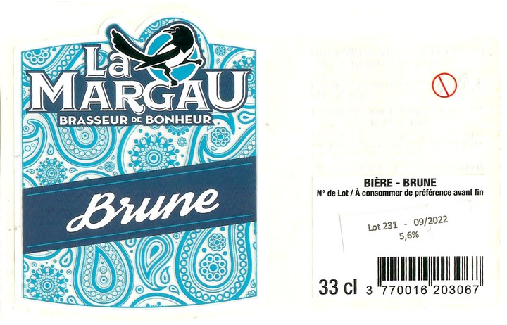 Etiquette BRASSERIE LA MARGAU 01