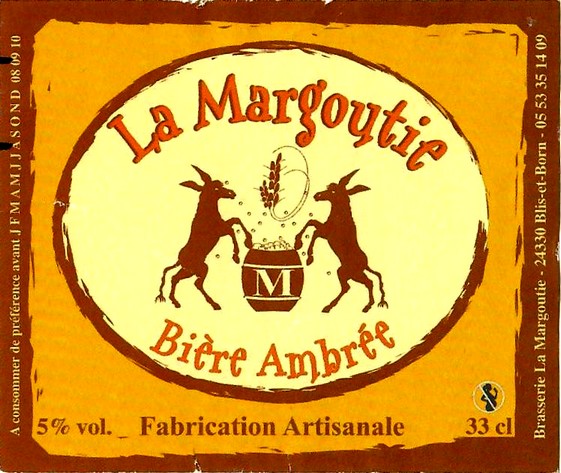 etiquette BRASSERIE LA MARGOUTIE 16