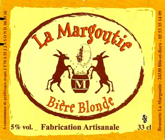etiquette BRASSERIE LA MARGOUTIE 18