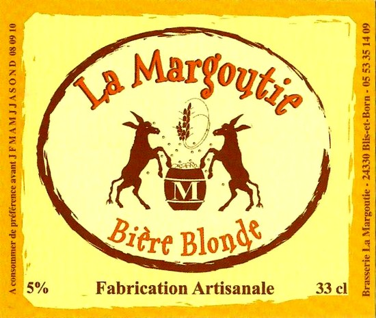 etiquette BRASSERIE LA MARGOUTIE 20