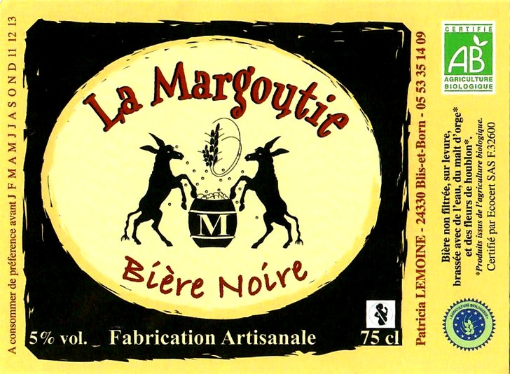 etiquette BRASSERIE LA MARGOUTIE 24