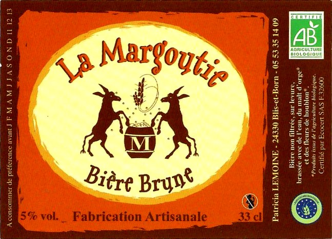 etiquette BRASSERIE LA MARGOUTIE 32