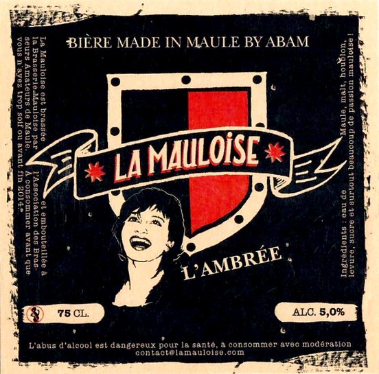 Etiquette BRASSERIE LA MAULOISE 01