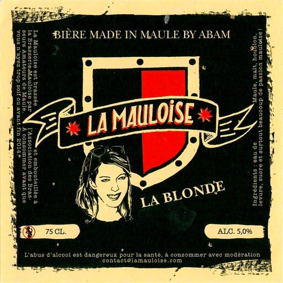 Etiquette BRASSERIE LA MAULOISE 03