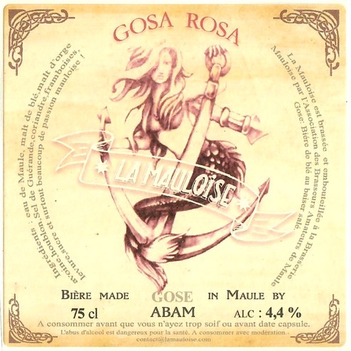 Etiquette BRASSERIE LA MAULOISE 12