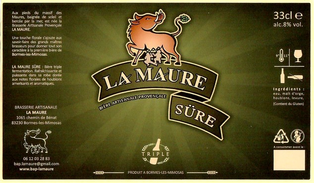 Etiquette BRASSERIE LA MAURE 03
