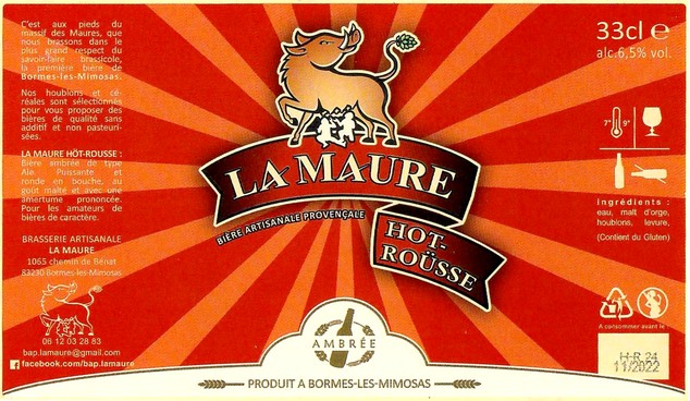 Etiquette BRASSERIE LA MAURE 05