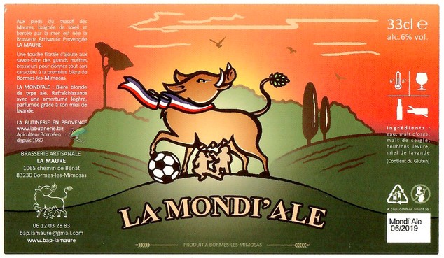 Etiquette BRASSERIE LA MAURE 08