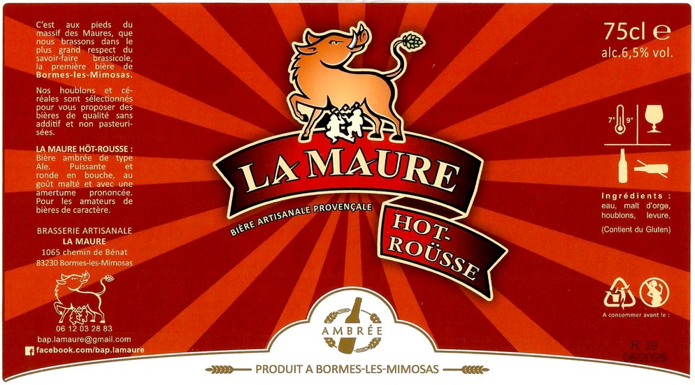 Etiquette BRASSERIE LA MAURE 11