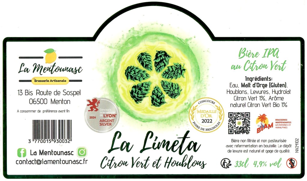 Etiquette BRASSERIE LA MENTOUNASC 09