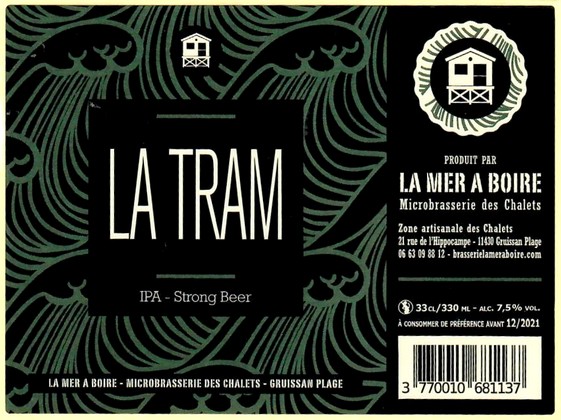 Etiquette BRASSERIE LA MER A BOIRE 19