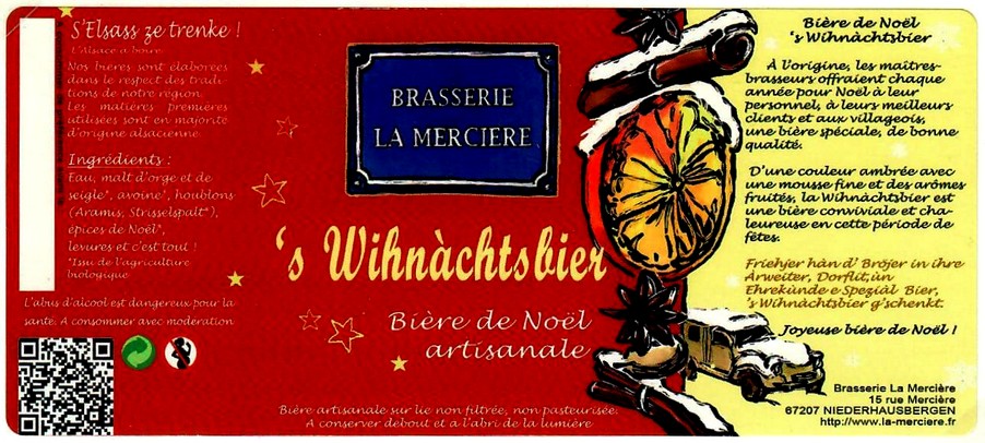 etiquette BRASSERIE LA MERCIERE 03