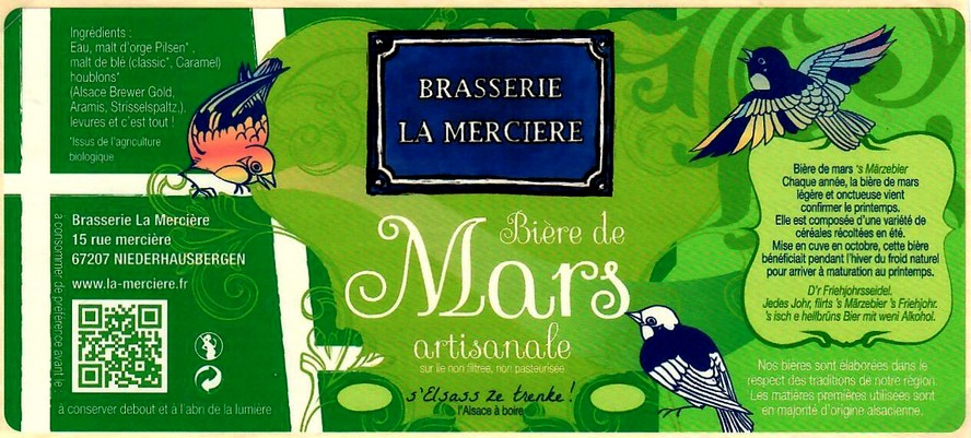 etiquette BRASSERIE LA MERCIERE 04