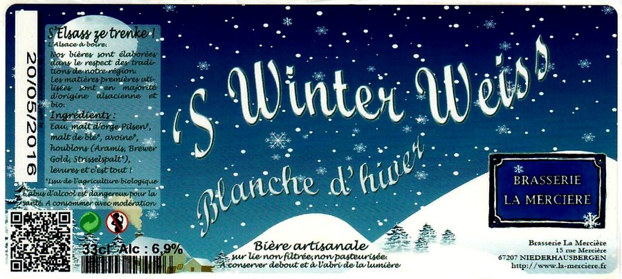 etiquette BRASSERIE LA MERCIERE 08