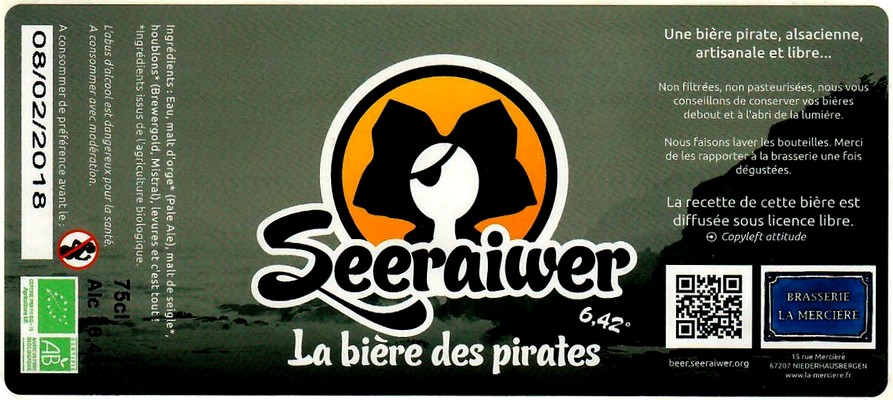 etiquette BRASSERIE LA MERCIERE 13