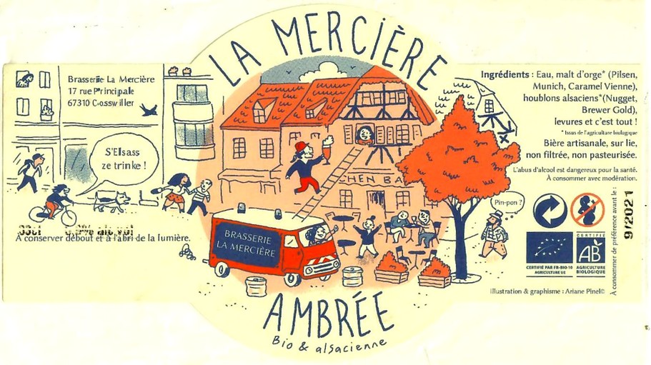 Etiquette BRASSERIE LA MERCIERE 38
