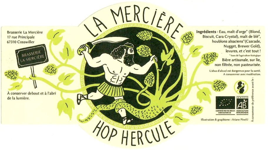 Etiquette BRASSERIE LA MERCIERE 39