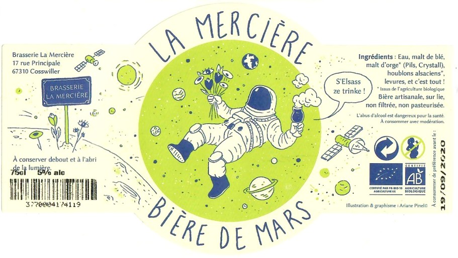 Etiquette BRASSERIE LA MERCIERE 40