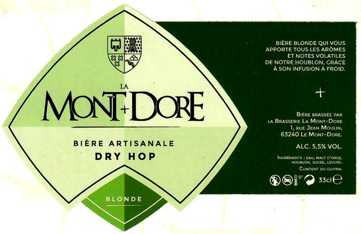 etiquette BRASSERIE LA MONT DORE 01