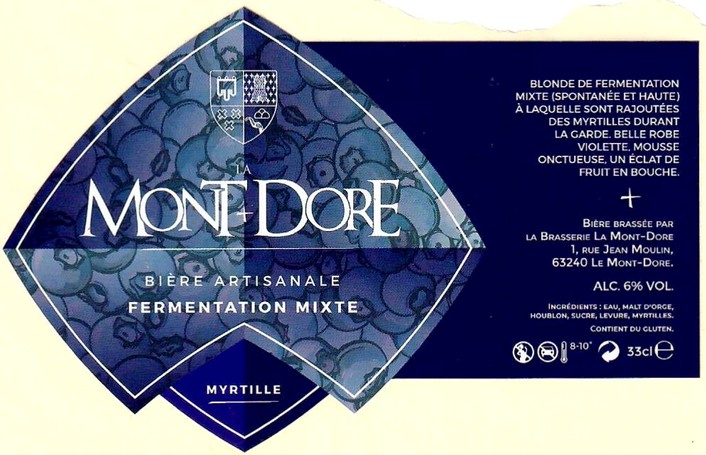 Etiquette BRASSERIE LA MONT DORE 08