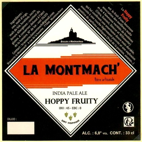 Etiquette BRASSERIE LA MONTMACH' 07