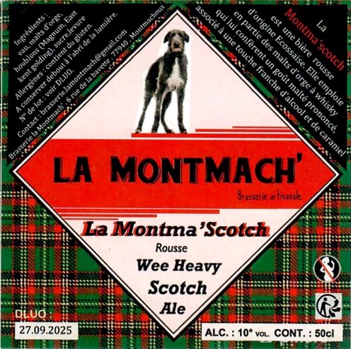 Etiquette BRASSERIE LA MONTMACH' 09