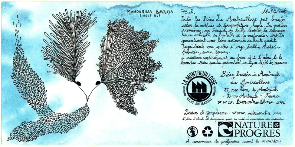 Etiquette BRASSERIE LA MONTREUILLOISE 03