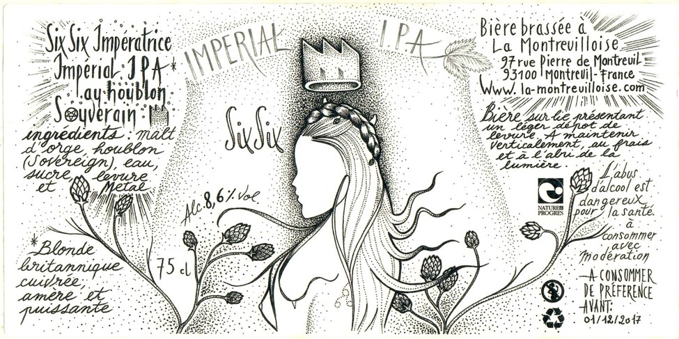 Etiquette BRASSERIE LA MONTREUILLOISE 14