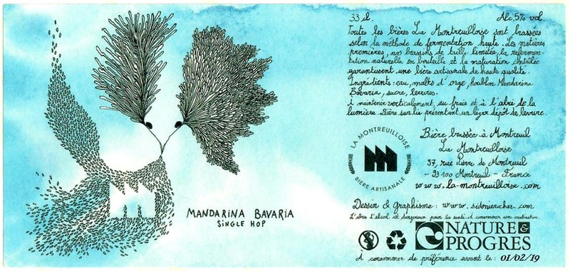 Etiquette BRASSERIE LA MONTREUILLOISE 22