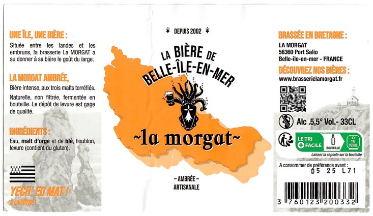 Etiquette BRASSERIE LA MORGAT 09