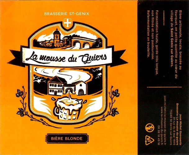 Etiquette BRASSERIE LA MOUSSE DU GUIERS 02
