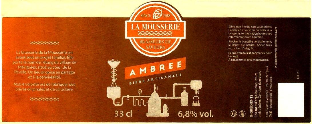 etiquette BRASSERIE LA MOUSSERIE 01