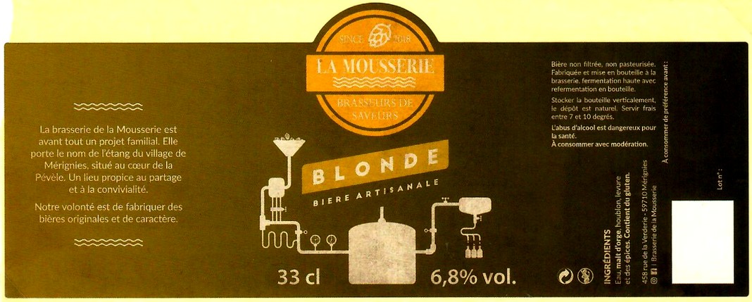 etiquette BRASSERIE LA MOUSSERIE 03