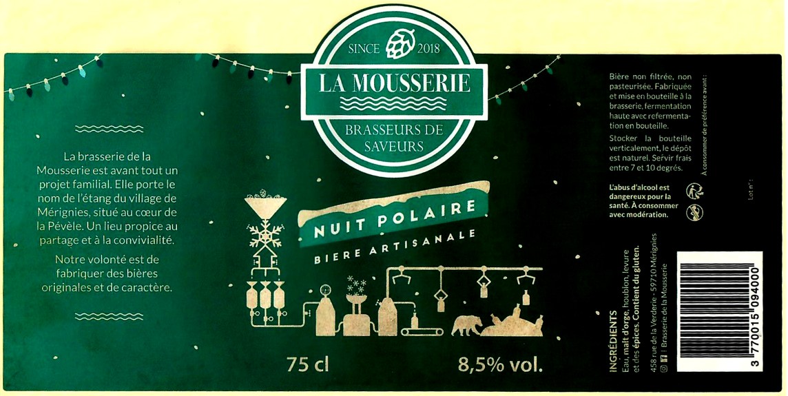 etiquette BRASSERIE LA MOUSSERIE 16