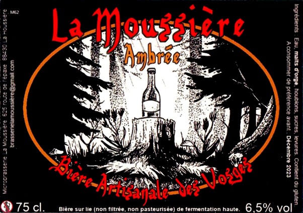 Etiquette BRASSERIE LA MOUSSIERE 02