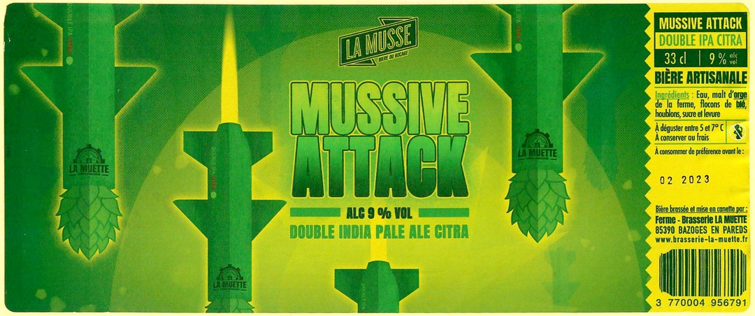 Etiquette BRASSERIE LA MUETTE 14