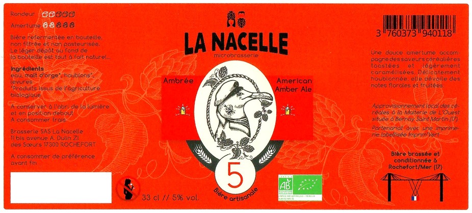 Etiquette BRASSERIE LA NACELLE 05