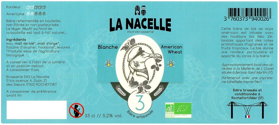 Etiquette BRASSERIE LA NACELLE 06