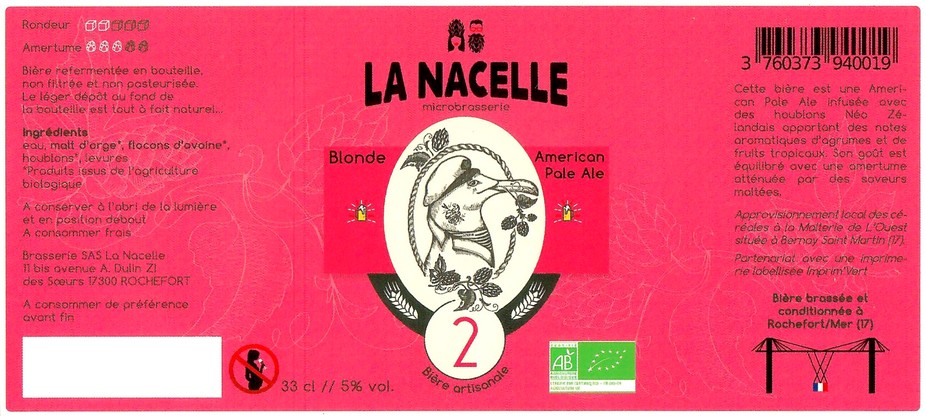 Etiquette BRASSERIE LA NACELLE 07