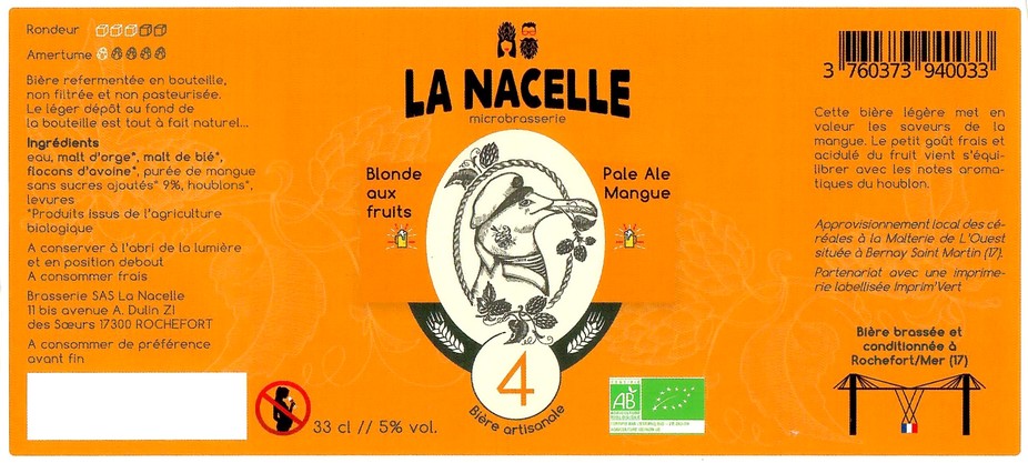 Etiquette BRASSERIE LA NACELLE 08