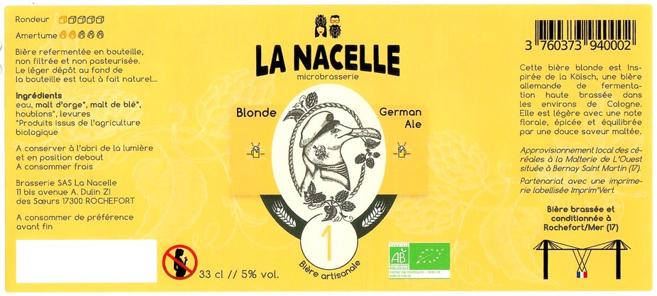 Etiquette BRASSERIE LA NACELLE 09