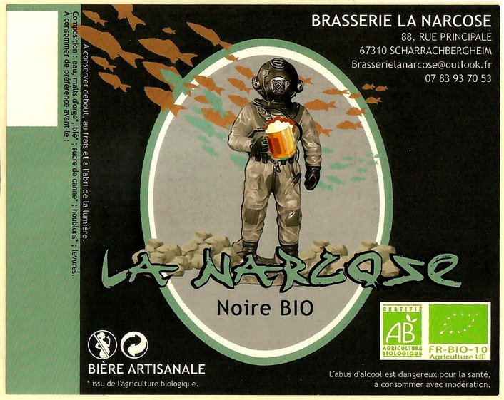 Etiquette BRASSERIE LA NARCOSE 11