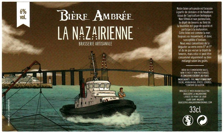 etiquette BRASSERIE LA NAZAIRIENNE 01