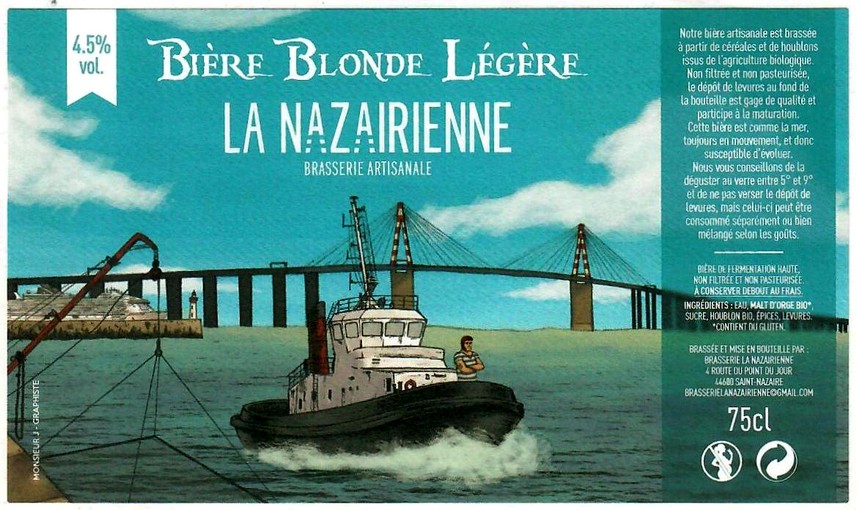 etiquette BRASSERIE LA NAZAIRIENNE 06