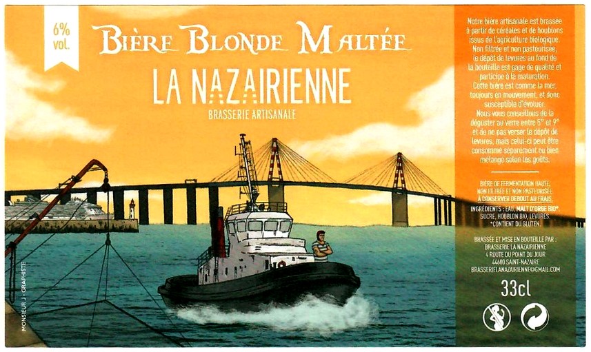etiquette BRASSERIE LA NAZAIRIENNE 07