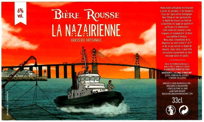 etiquette BRASSERIE LA NAZAIRIENNE 16