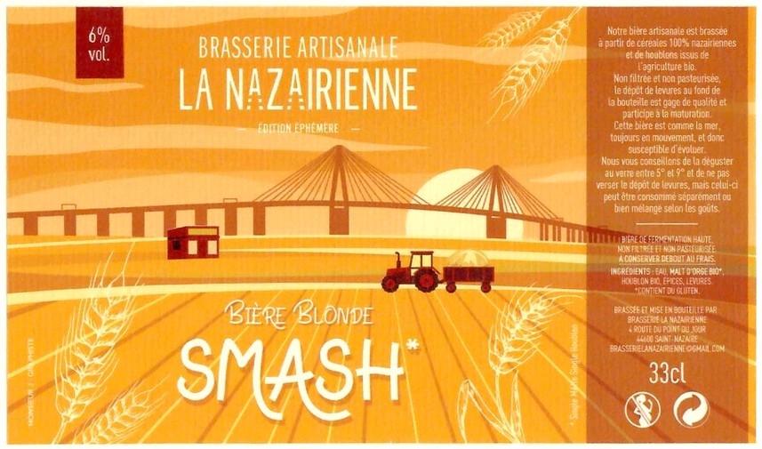 Etiquette BRASSERIE LA NAZAIRIENNE 18