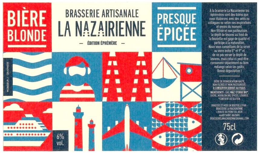 Etiquette BRASSERIE LA NAZAIRIENNE 20